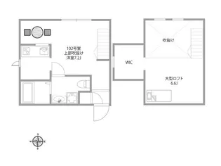 東京都八王子市暁町1【アパート】の間取り
