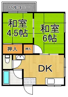 沖ハイツ【2階】の間取り