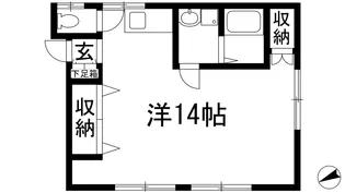 平野第1ビル【4階】の間取り