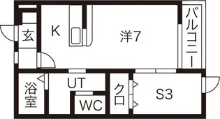 サニーキャッスル【1階】の間取り