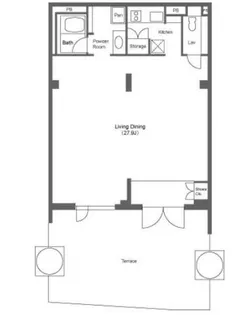 ストーリア神宮前【1階】の間取り