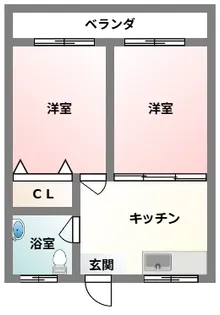 仲程アパート第2【4階】の間取り