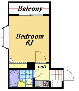 ローズアパートB9番館【2階】の間取り