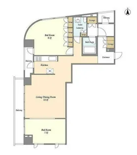カーザエルミタッジオ【6階】の間取り