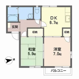NKコーポ【2階】の間取り