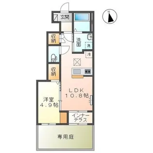 アンソレイユ【1階】の間取り