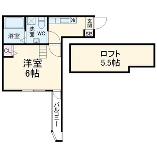 フルール井土ヶ谷【2階】の間取り
