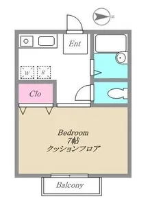 神奈川県横浜市金沢区釜利谷東5【アパート】の間取り