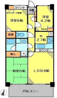 東急ドエルアルス長津田【1階】の間取り