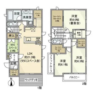 神奈川県川崎市麻生区王禅寺西2【一戸建】の間取り