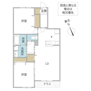 仮称)Novガーデンハウス谷田部 F棟【1階】の間取り