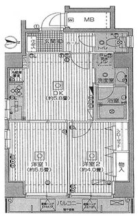 ガラ・シティ蔵前【2階】の間取り