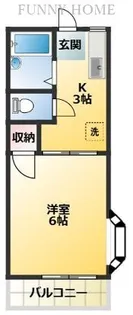 グローバル経堂【1階】の間取り