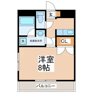 ラフォーレ25番館【5階】の間取り