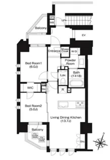 ジオイド三番町【7階】の間取り