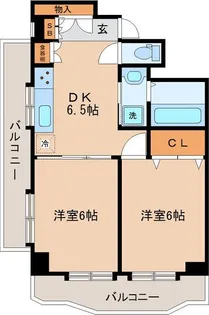 シャングリラ花京院【12階】の間取り