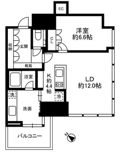 THE ROPPONGI TOKYO SUPERIOR RESIDEN【5階】の間取り