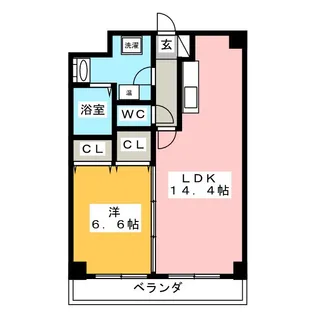 アクシーズタワー浦和岸町II【10階】の間取り