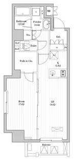 東京都文京区本駒込3【マンション】の間取り