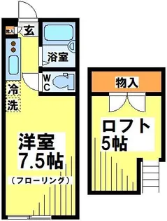 東京都調布市東つつじケ丘2【アパート】の間取り
