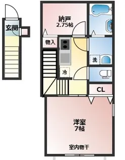 東京都練馬区東大泉3【アパート】の間取り