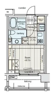 イプセ蒲田【4階】の間取り