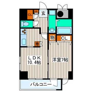 USビル【5階】の間取り