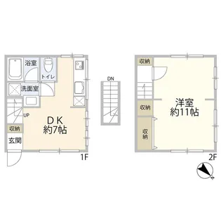 千葉県市川市富浜2【一戸建】の間取り