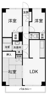 エクレール第参相模原【5階】の間取り
