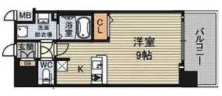 アスヴェル新北野モスト【7階】の間取り
