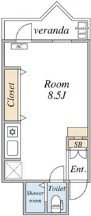 クリオネコート新城【5階】の間取り