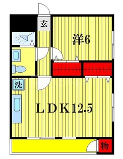 ユーカリハイツ【2階】の間取り