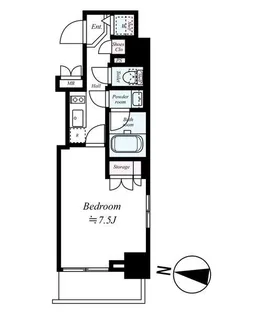 プレスタイル住吉【1階】の間取り