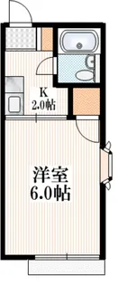 シティハイム サンメリー【1階】の間取り