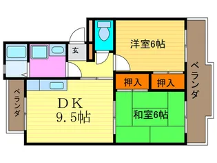 ラ・セ-ヌ大山崎【3階】の間取り