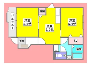 広島県東広島市西条中央8【アパート】の間取り