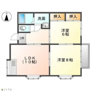 新潟県長岡市福山町【アパート】の間取り