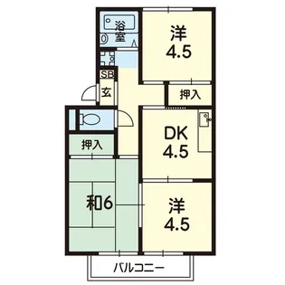 クレヴィア八反田【2階】の間取り