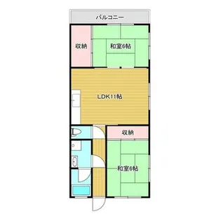 ハイツわかなII【2階】の間取り