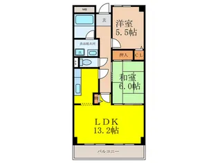 センチュリー竹谷【4階】の間取り