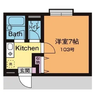 SANDA-FLAT【1階】の間取り
