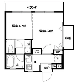 神奈川県横浜市保土ヶ谷区宮田町2【マンション】の間取り