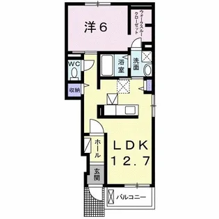 レザンド・フレーズI【1階】の間取り