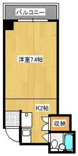 ラ・フォーレ今里【6階】の間取り