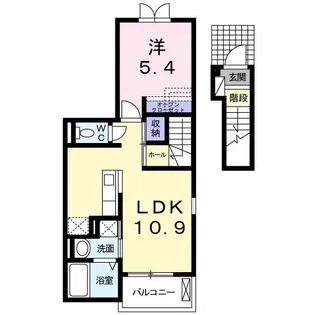 フラン コリーヌ【2階】の間取り