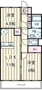 ラ・プリマヴェーラ【4階】の間取り