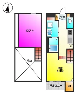 univers(ユニヴェール)【2階】の間取り