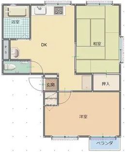 エレガンス西尾【2階】の間取り