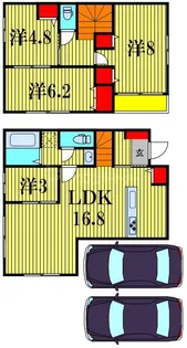 千葉県流山市大字西平井【一戸建】の間取り