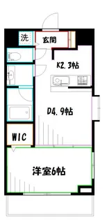 ベルクレール三鷹【7階】の間取り